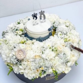 سفارش کیک تولد و باکس گل فوری