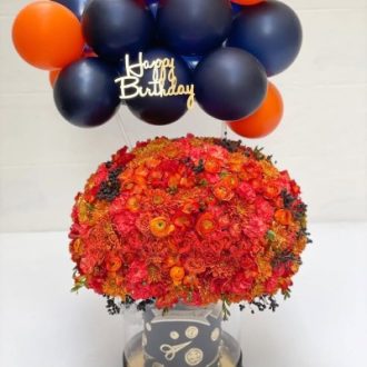 سفارش کیک تولد و باکس گل سفارشی